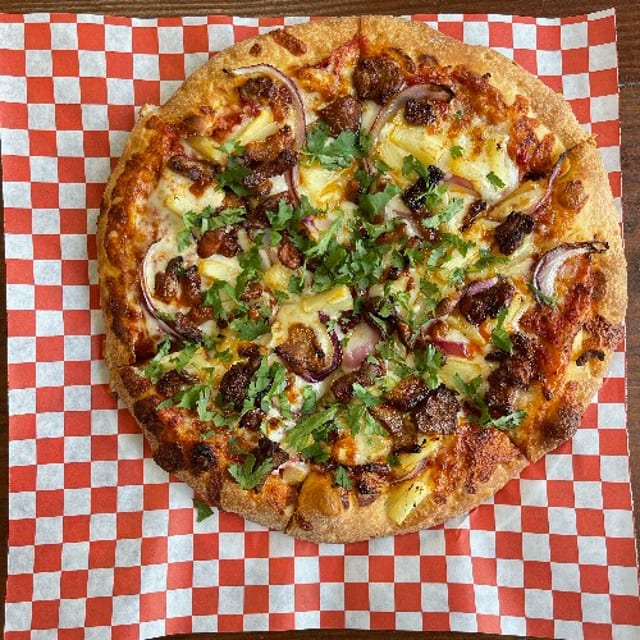 Al Pastor Pizza.